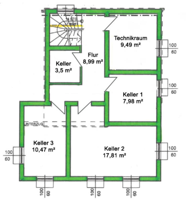 Planskizze Keller