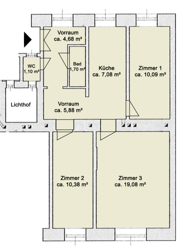 Grundriss Skizze